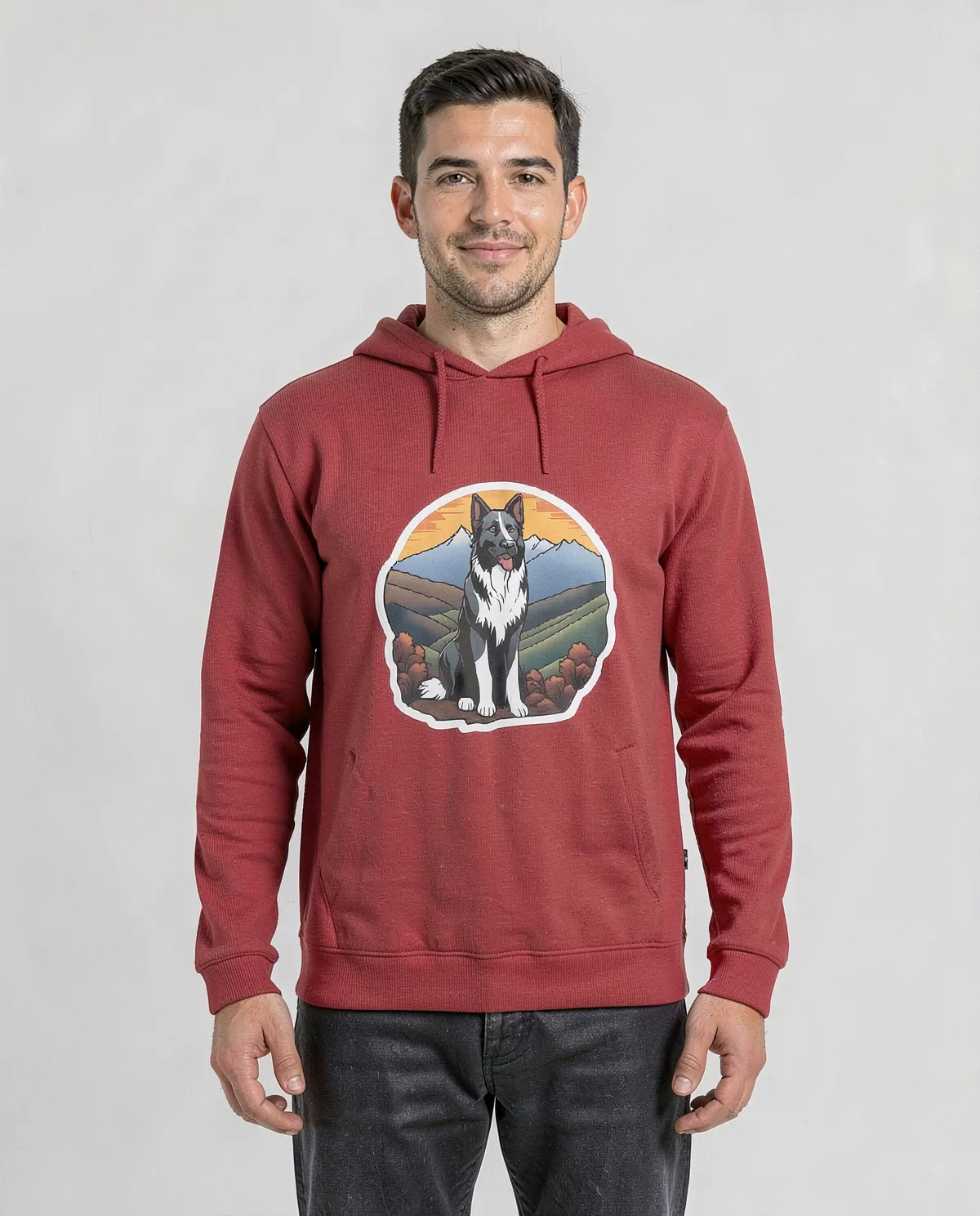 Red Unisex Sweatshirt – Soft 100% Cotton Comfort 0