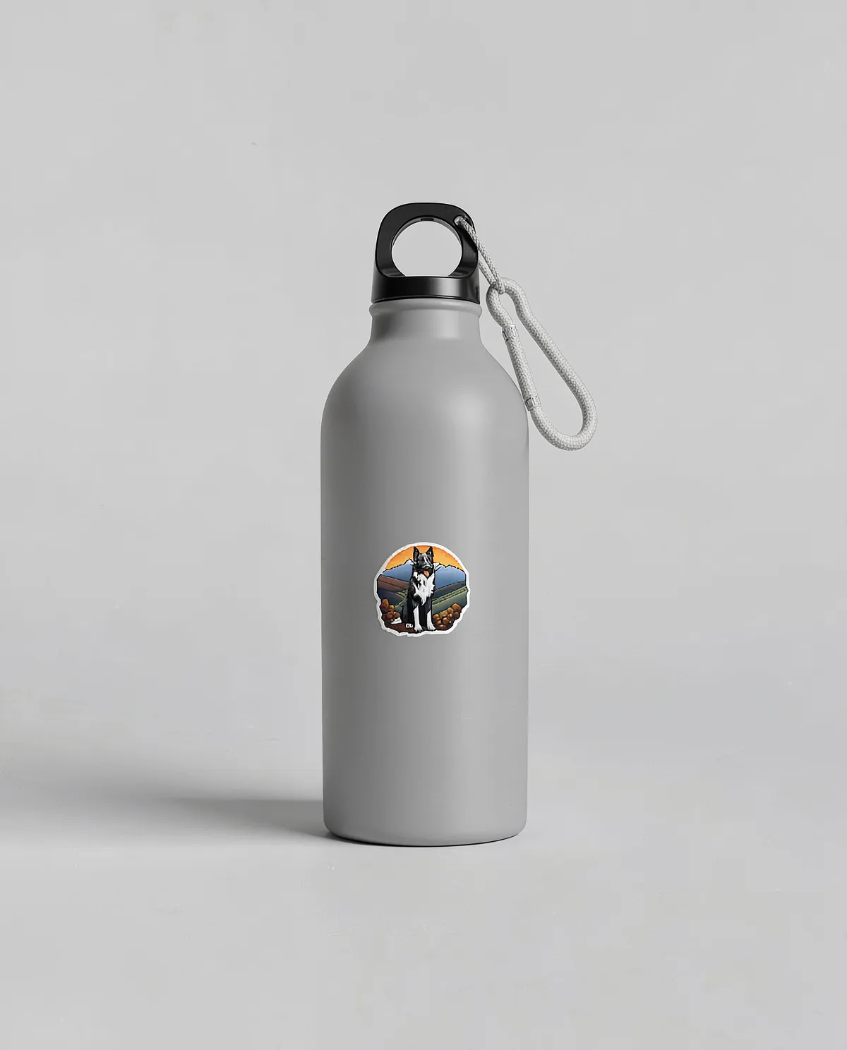 Recycled Aluminum Water Bottle with Metal Carabiner 0