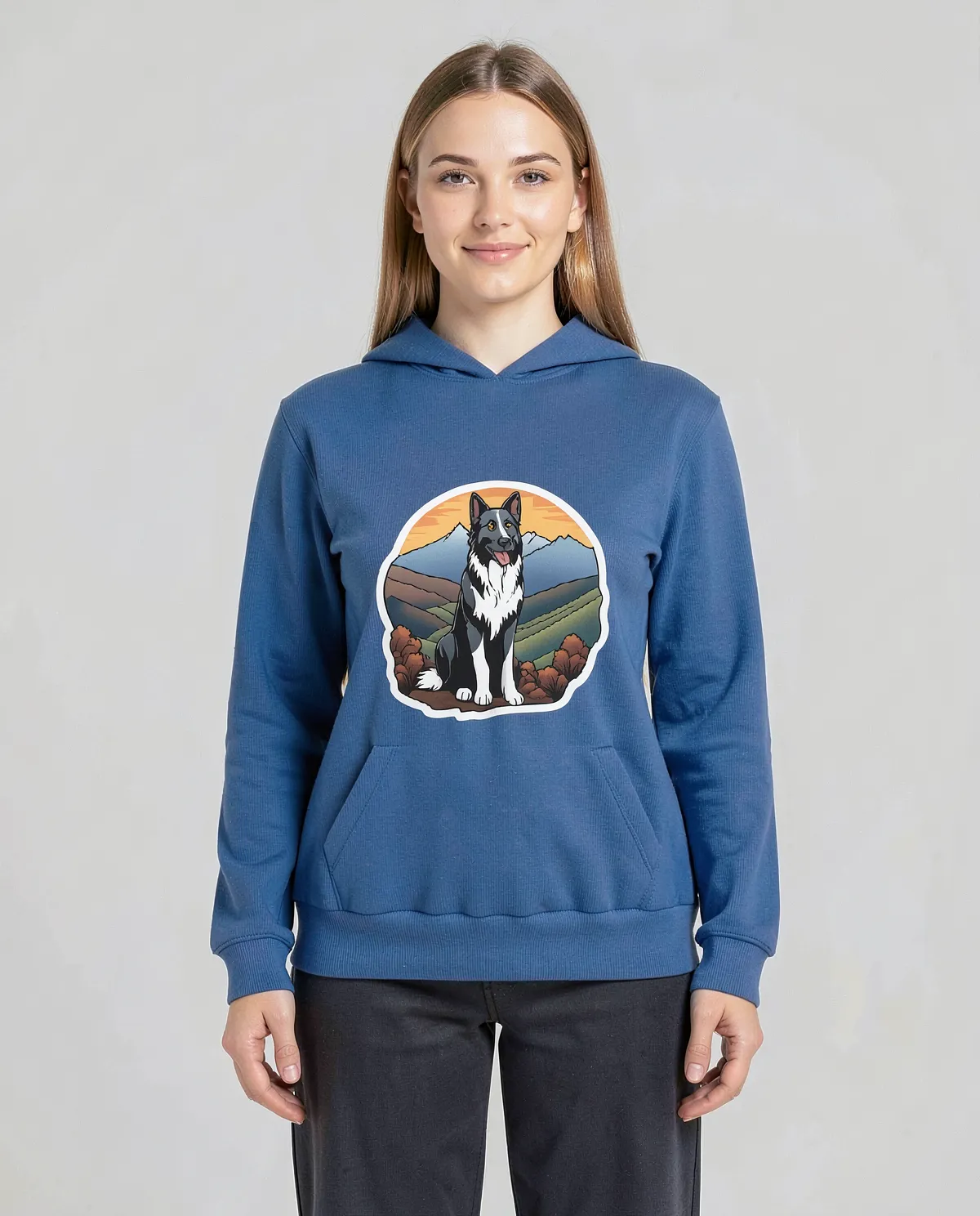 Blue Unisex 100% Cotton Sweatshirt – Soft, Durable Comfort 0