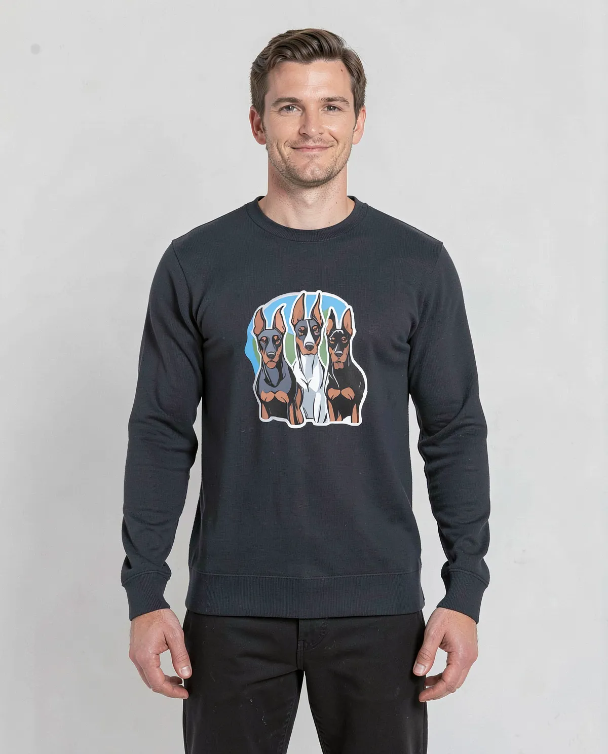 Black Unisex Sweatshirt – 100% Organic Cotton Comfort 0