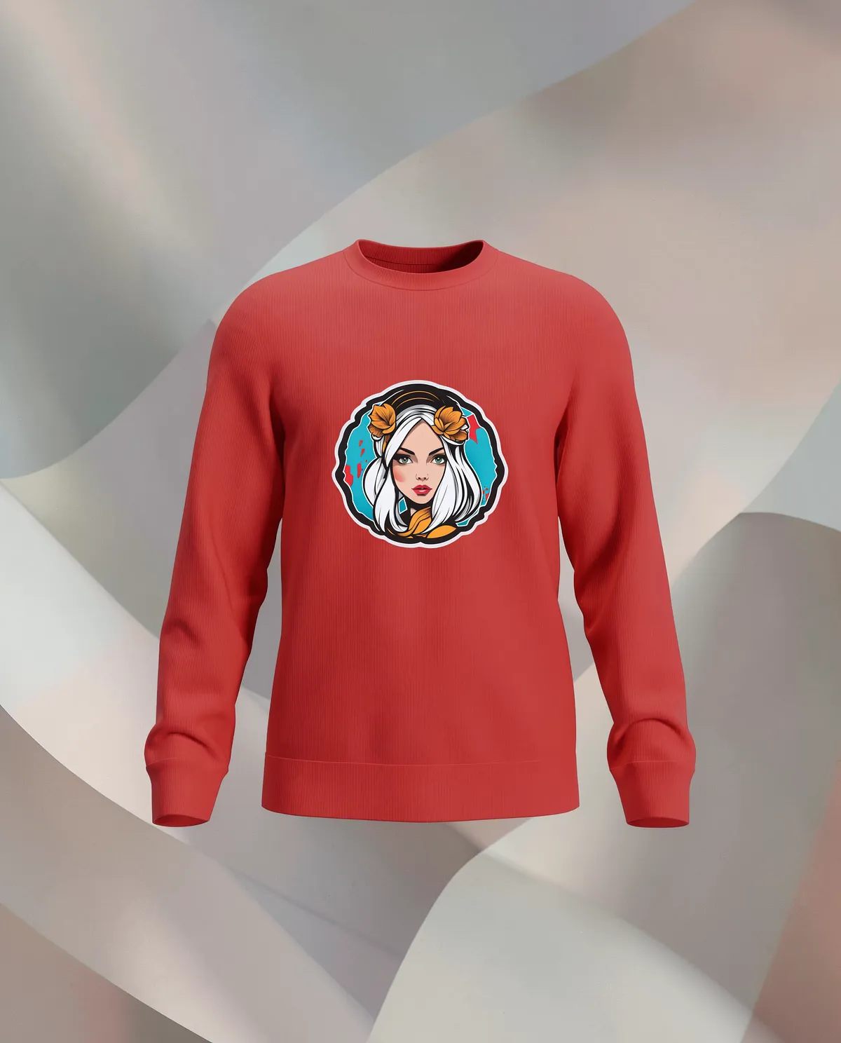 Red Unisex Sweatshirt – Classic Comfort & Style 59