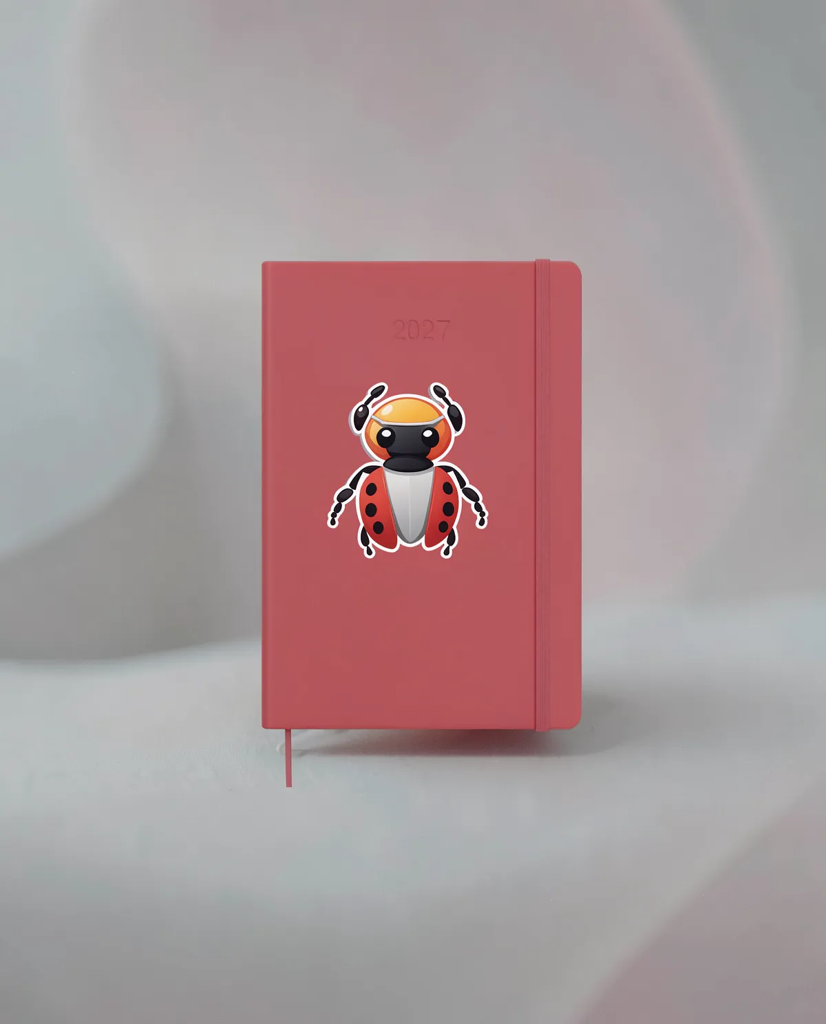 Customizable Leather Planner with Bold Typography Design 59