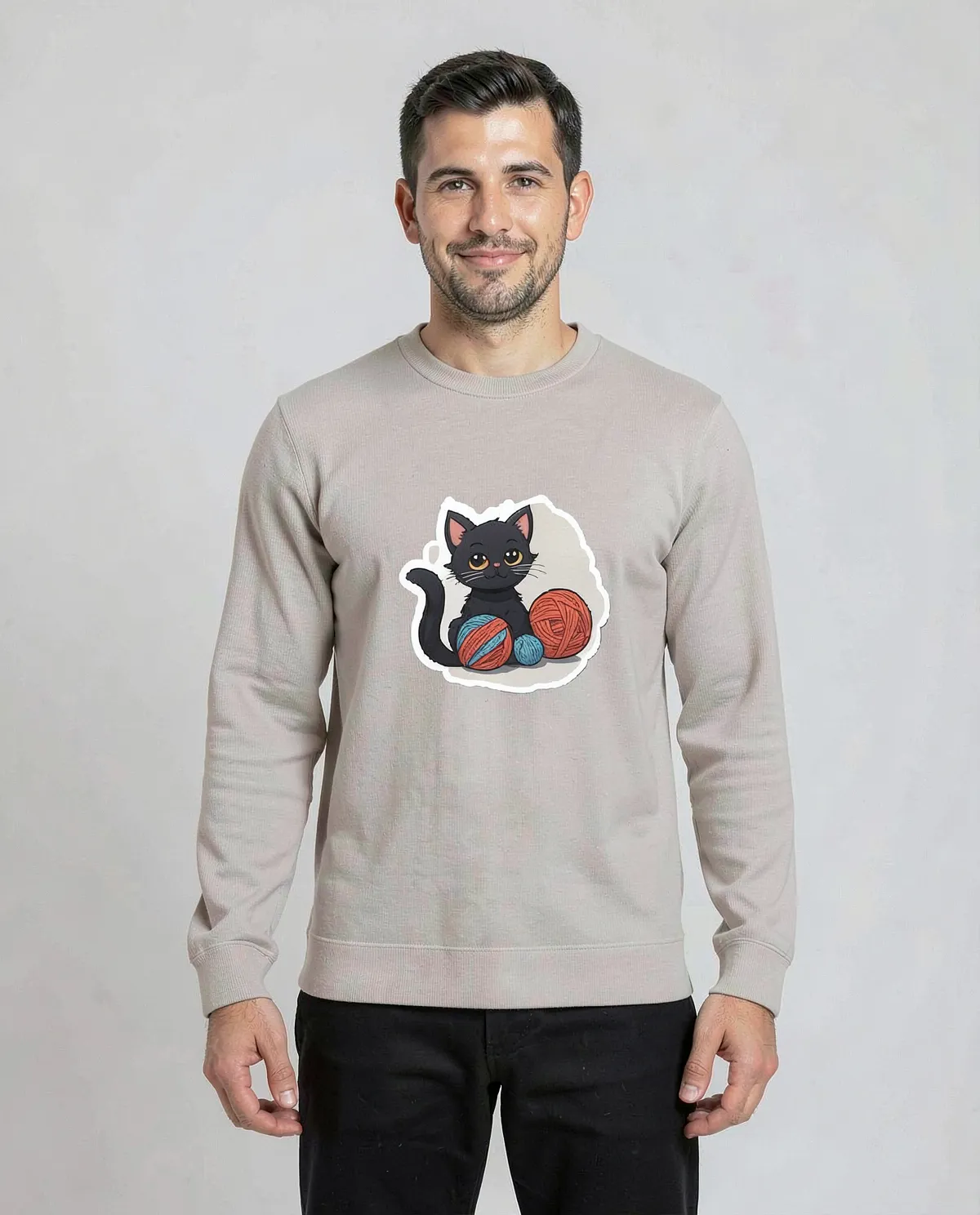 Cream Classic Crew Neck Unisex Sweatshirt 0