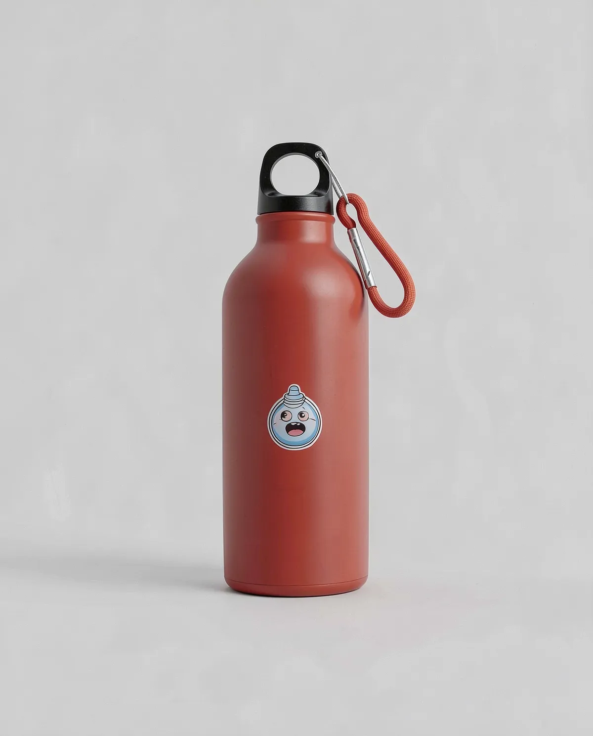 Eco-Friendly Aluminum Water Bottle with Carabiner Clip 0