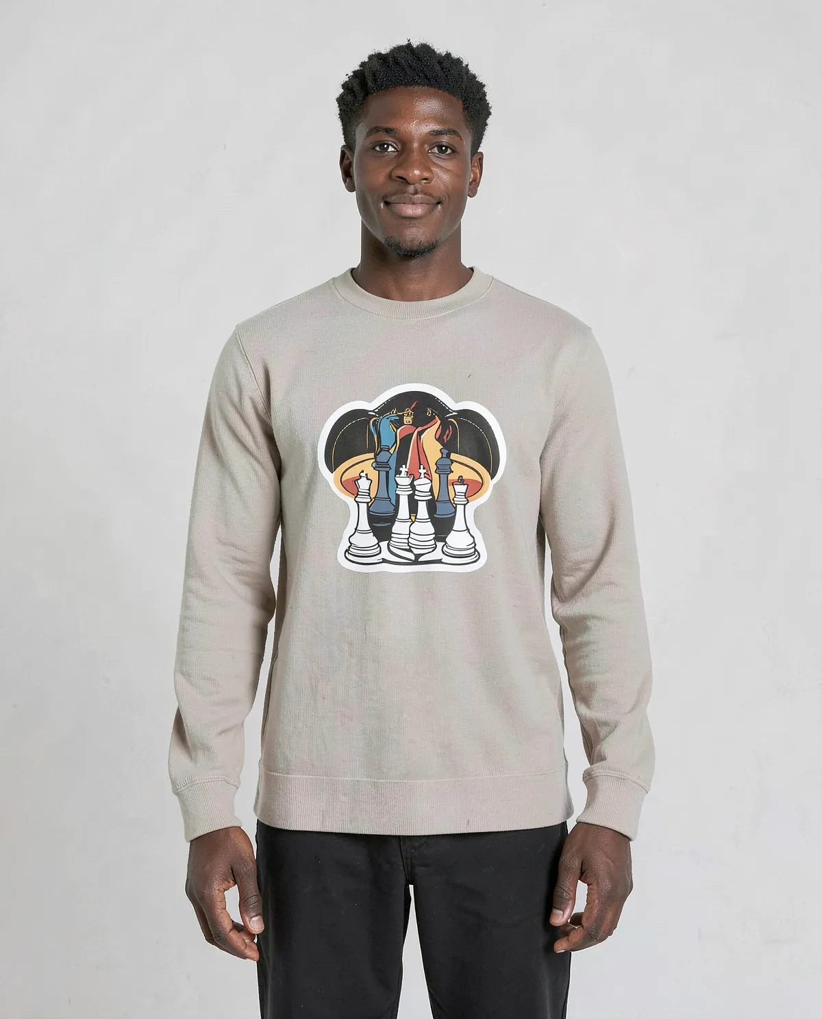 Cream Organic Cotton Unisex Sweatshirt 0