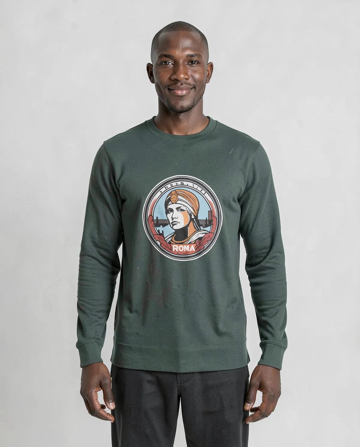 Green Unisex Organic Cotton Sweatshirt – Soft & Sustainable 0