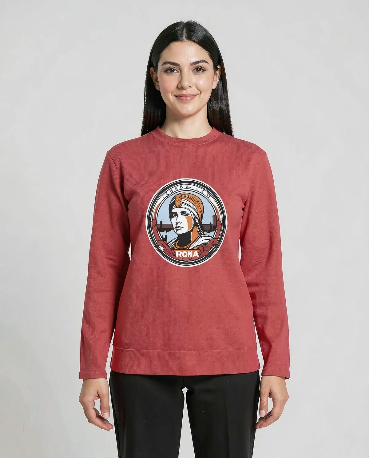 Red Organic Cotton Sweatshirt – Soft & Sustainable 0