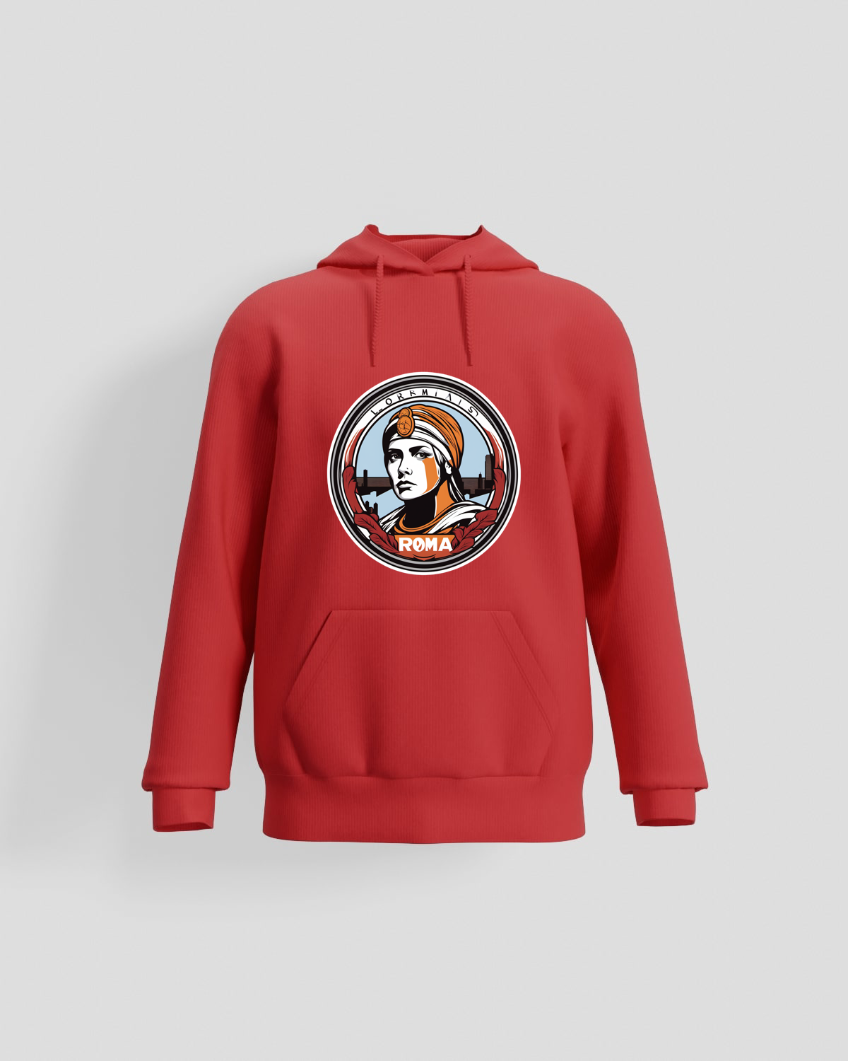 Red Organic Cotton Sweatshirt Soft and Sustainable Comfort 59