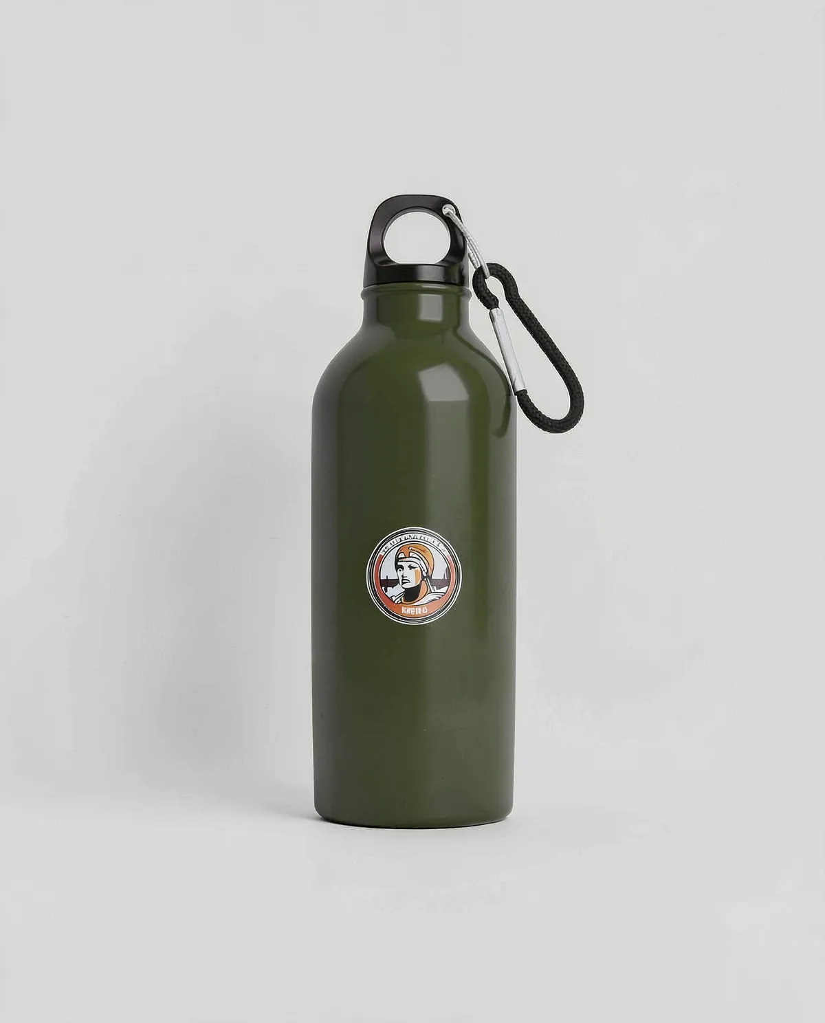 Recycled Aluminum Water Bottle with Carabiner Clip 0