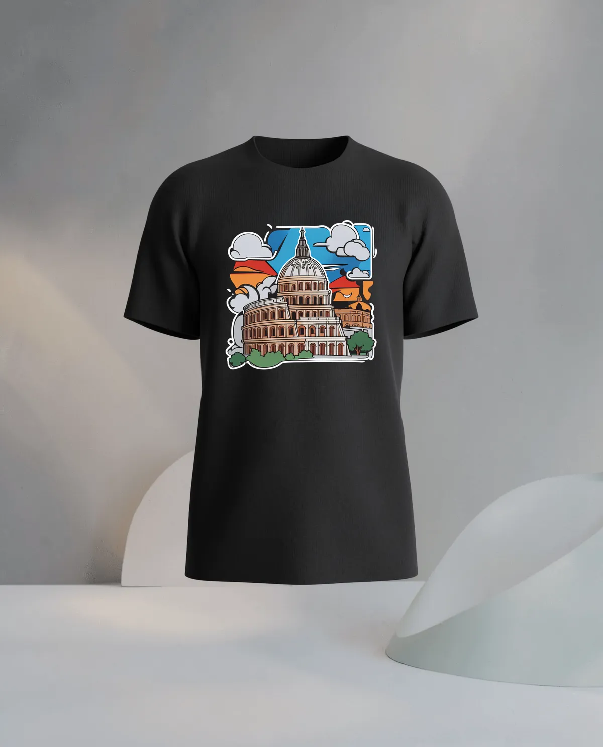 Black Eco‑Sustainable T-Shirt, Modern Fit 59
