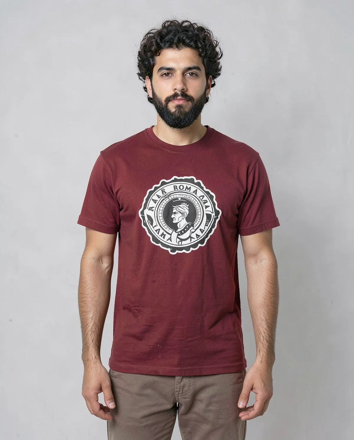 Red Eco‑Sustainable T-Shirt with Modern Fit 0