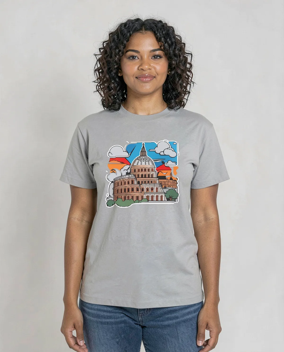 Grey Unisex Eco‑Friendly T‑Shirt with Soft Organic Cotton 0
