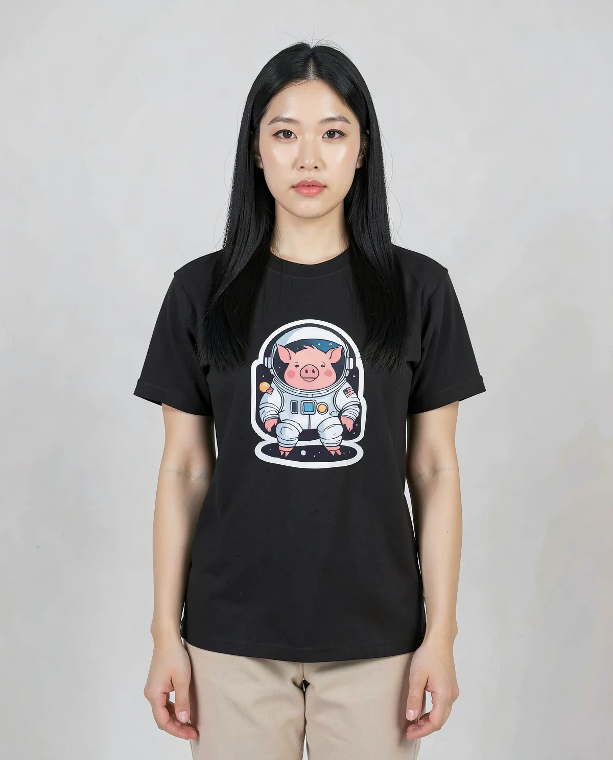 Black Eco‑Sustainable Unisex T Shirt with Modern Fit 0