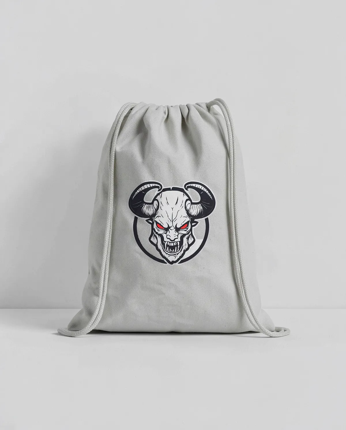 Customizable Eco-Friendly Cotton Drawstring Bag Smooth Print Surface 0