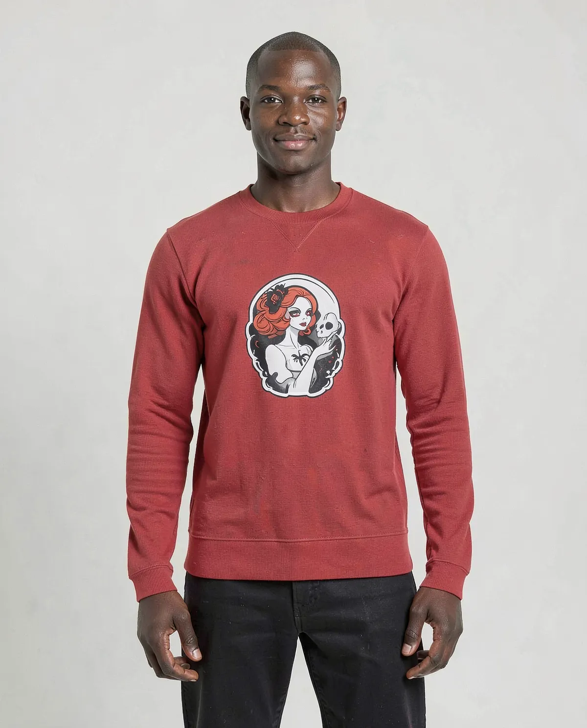Red Unisex Sweatshirt – 100% Cotton Comfort & Style 0