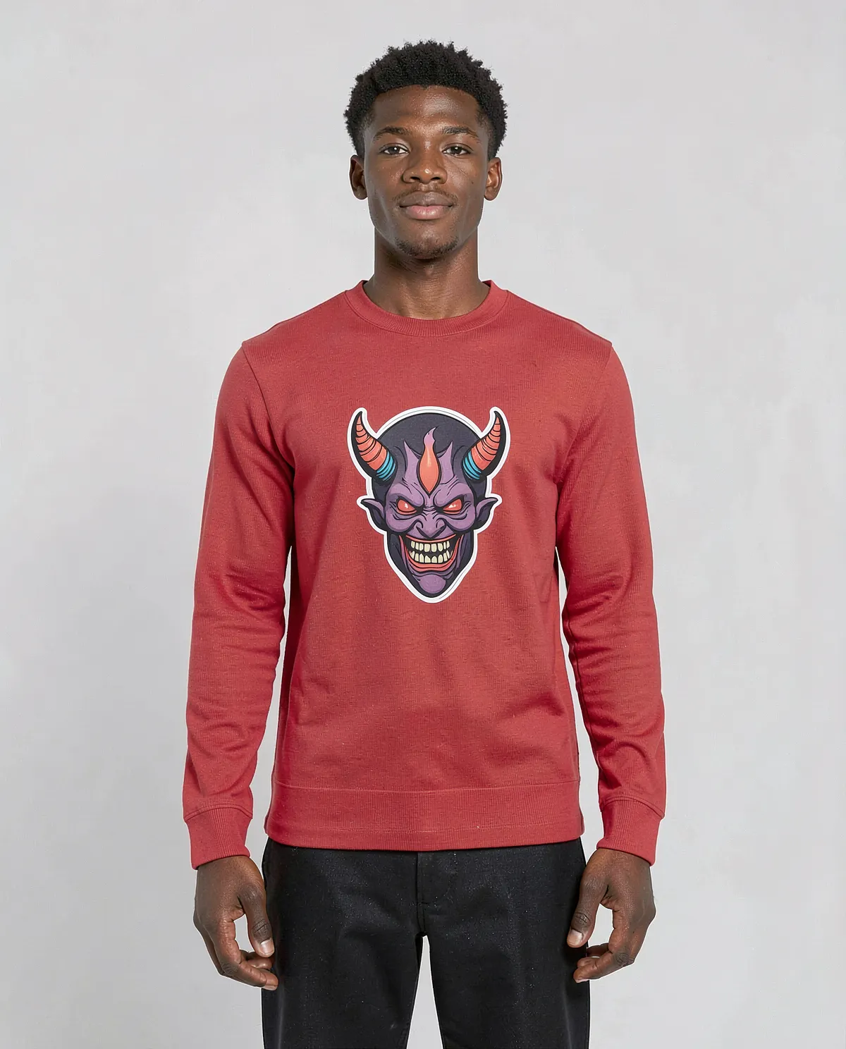Red Unisex Sweatshirt – Soft 100% Cotton Comfort 0