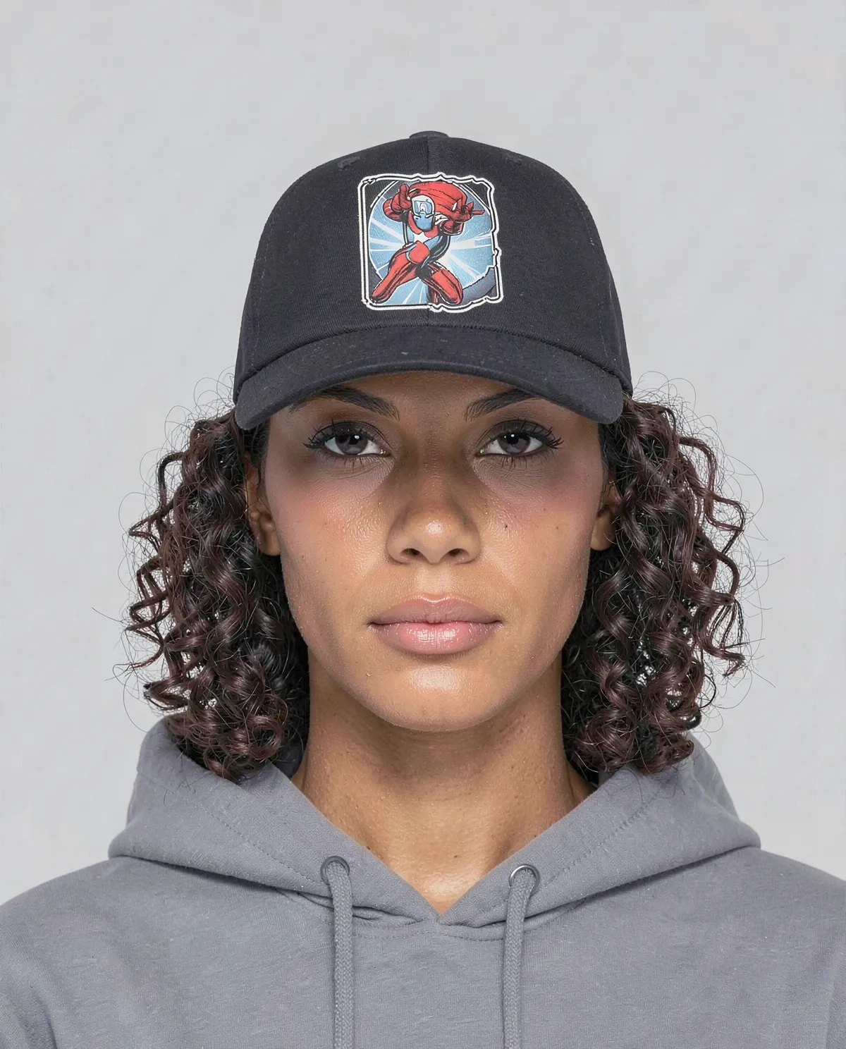Navy Cotton Cap with Velcro Closure 0