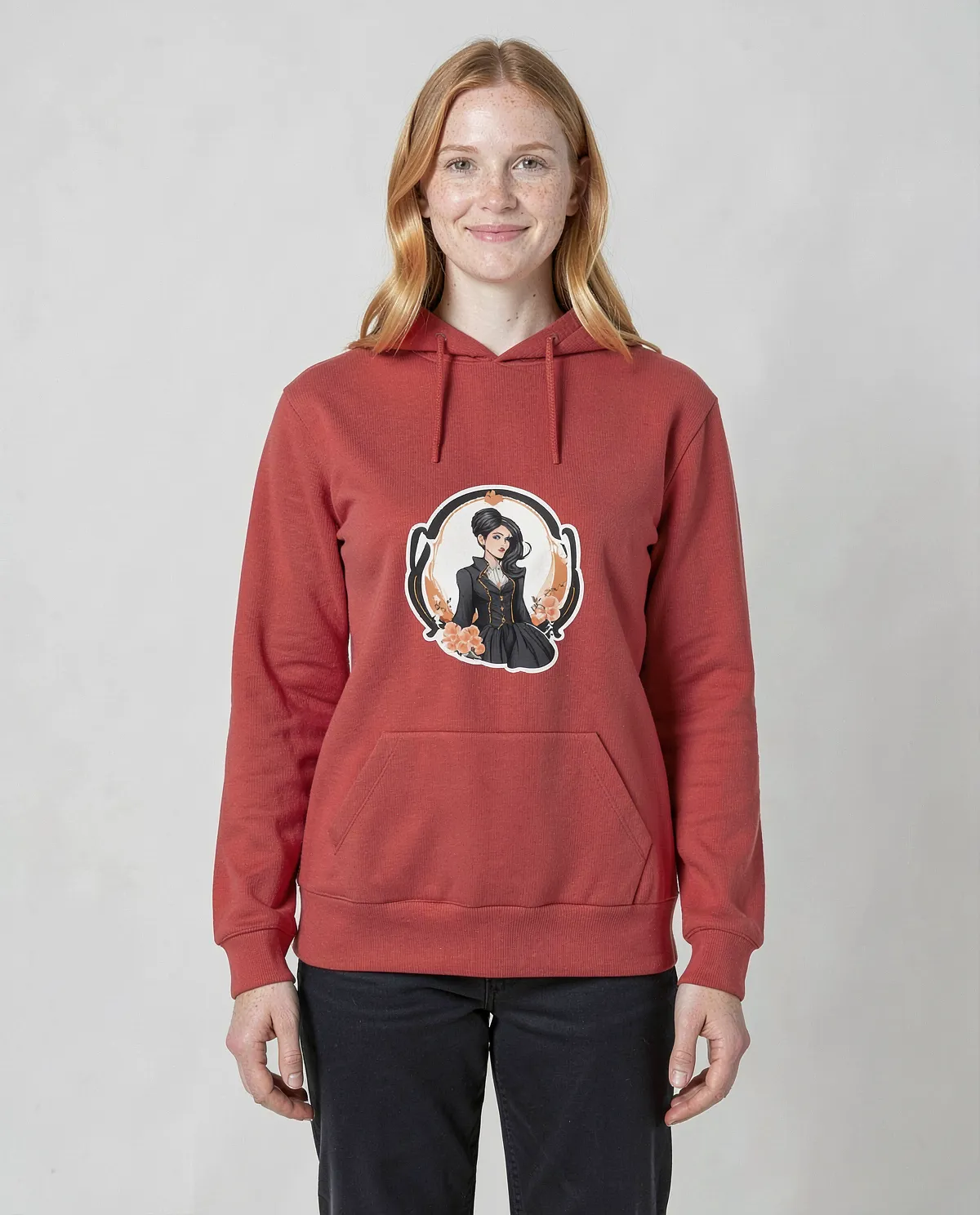 Vibrant Red Unisex Sweatshirt – Comfortable, Print‑Ready Fabric 0