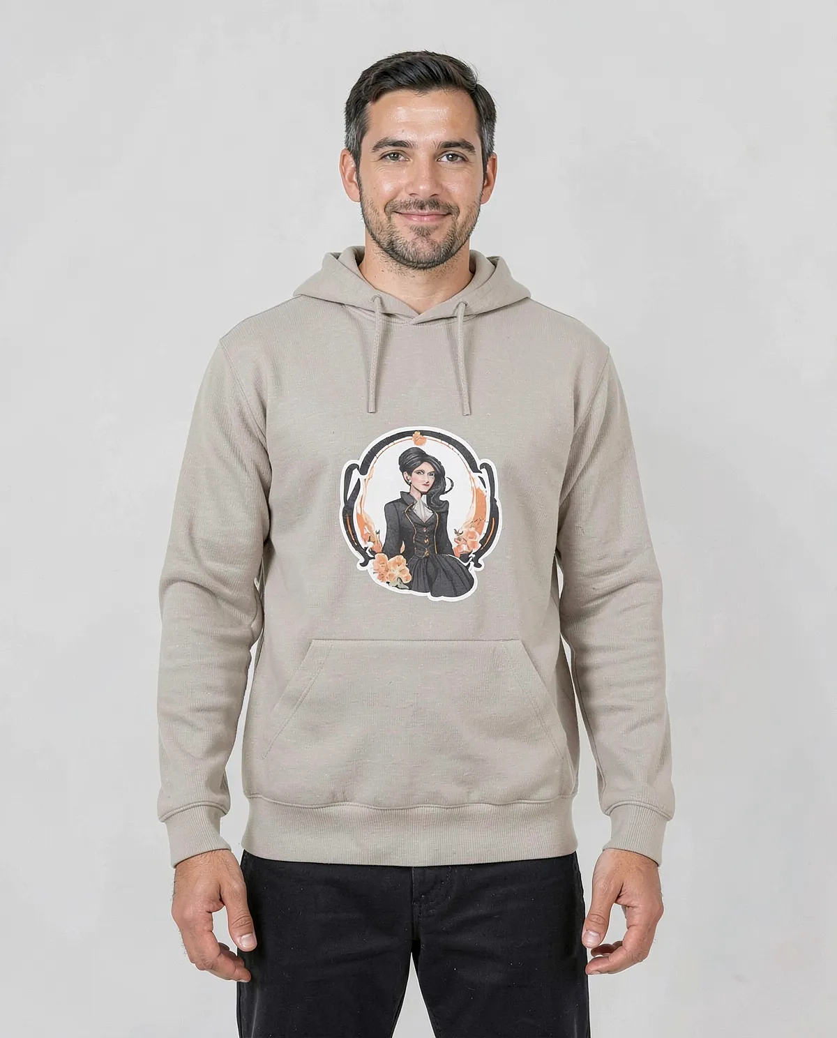 Cream Unisex Sweatshirt with Premium 100% Cotton Comfort 0