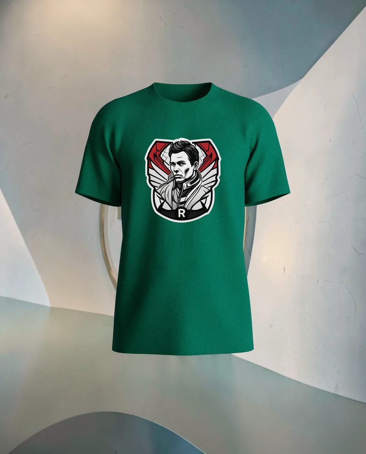 Green Organic Cotton T-Shirt, Modern Fit, Eco Sustainable 59
