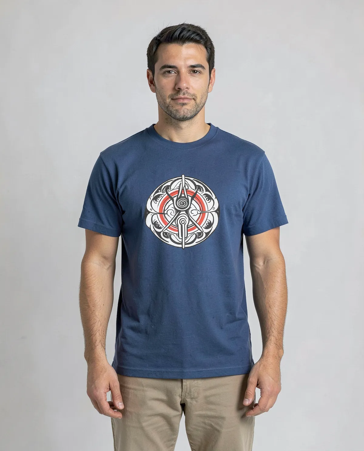 Blue Organic T-Shirt – Eco Sustainable Modern Fit 0