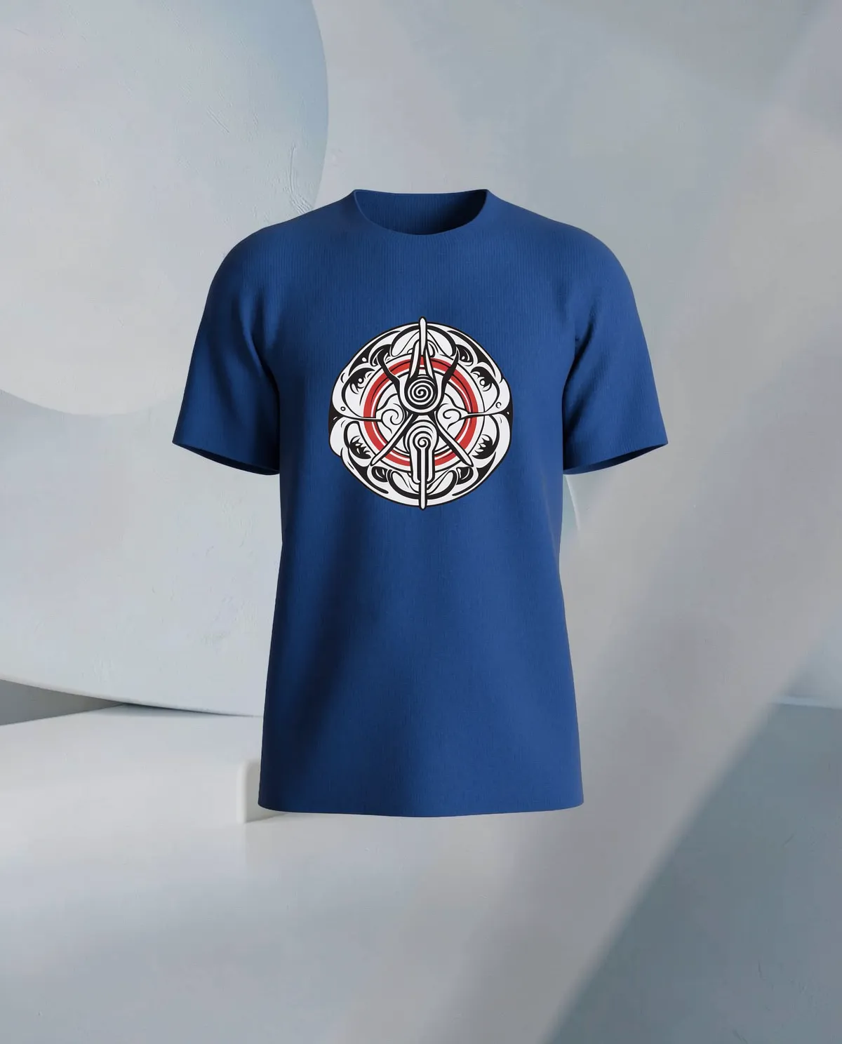 Blue Organic T-Shirt – Eco Sustainable Modern Fit 59