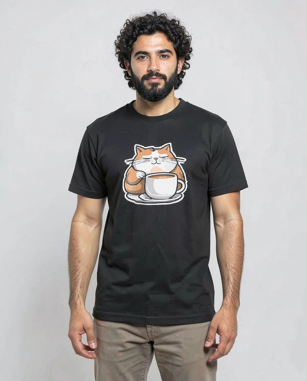 Black Unisex Eco‑Cotton Crewneck T-Shirt 0