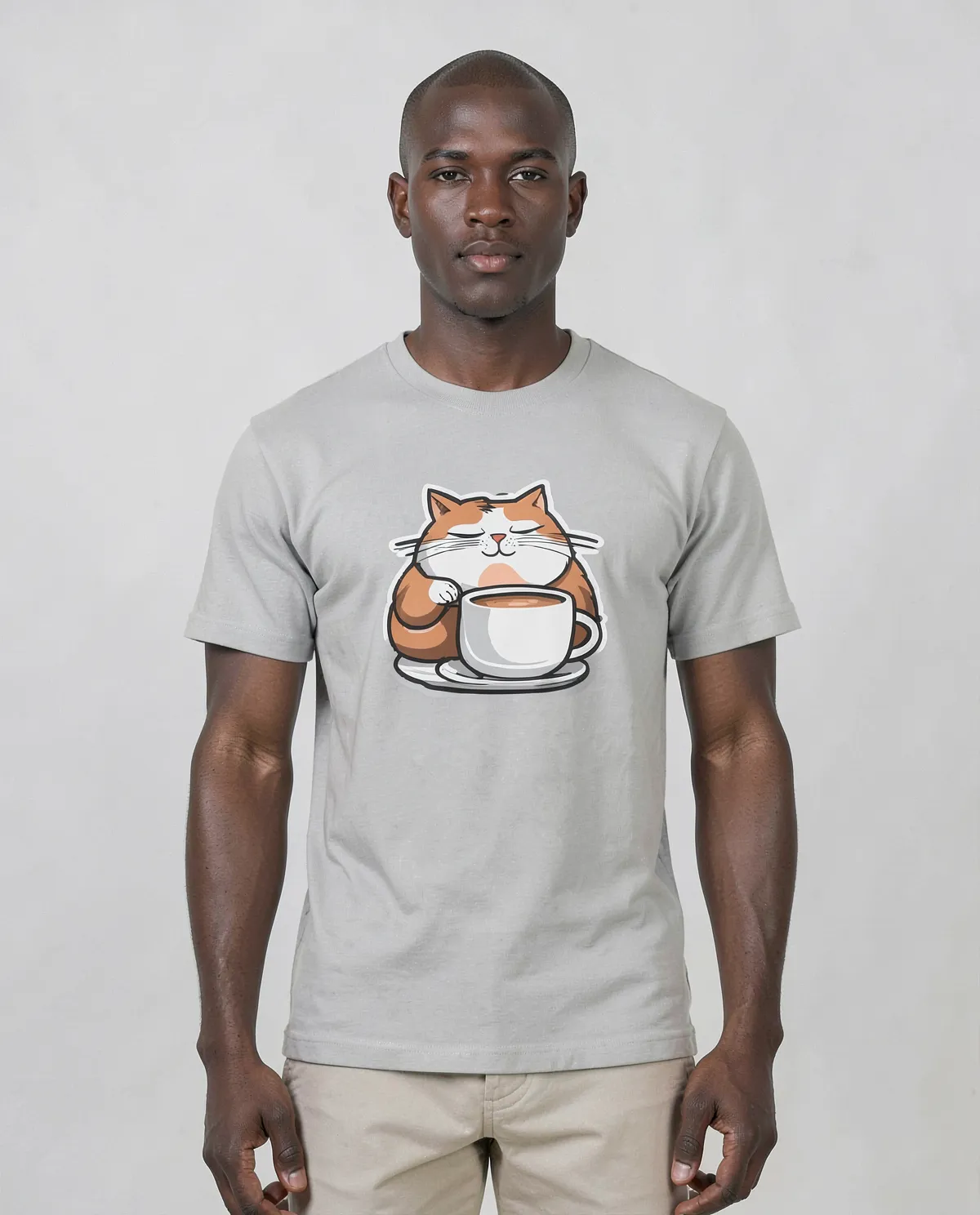 Grey Eco‑Sustainable T-Shirt with Minimalist Design 0
