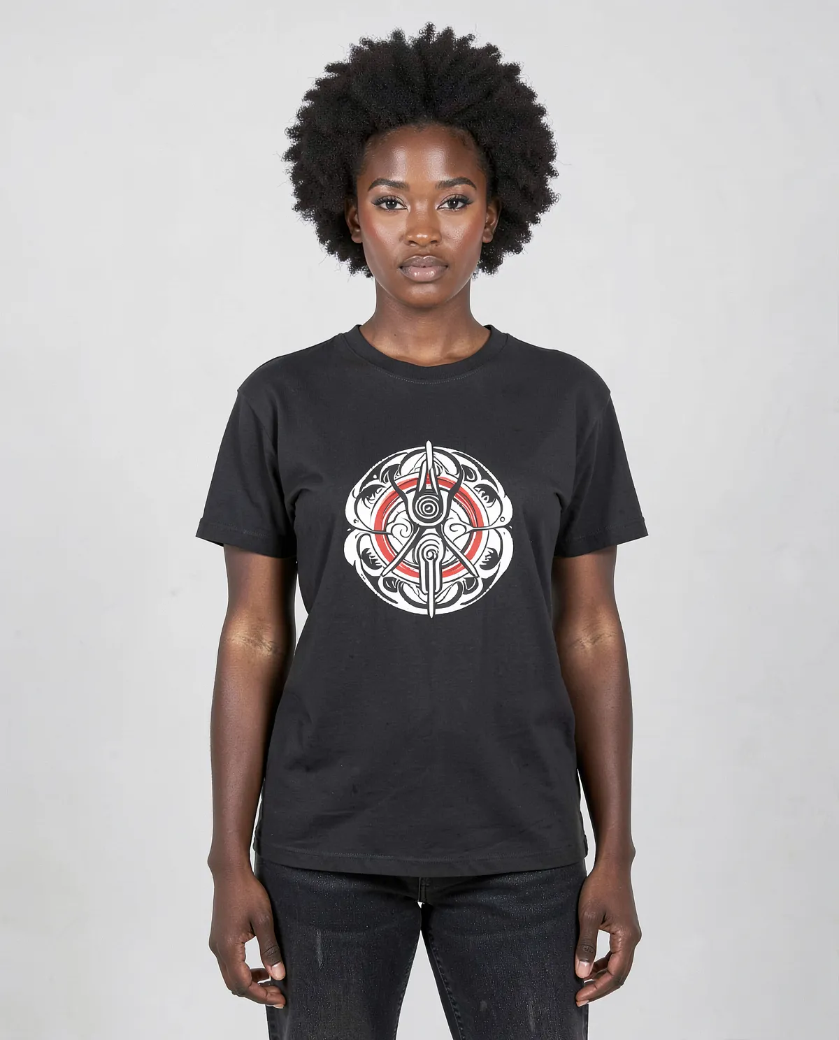 Black Eco‑Sustainable Organic Cotton T-Shirt