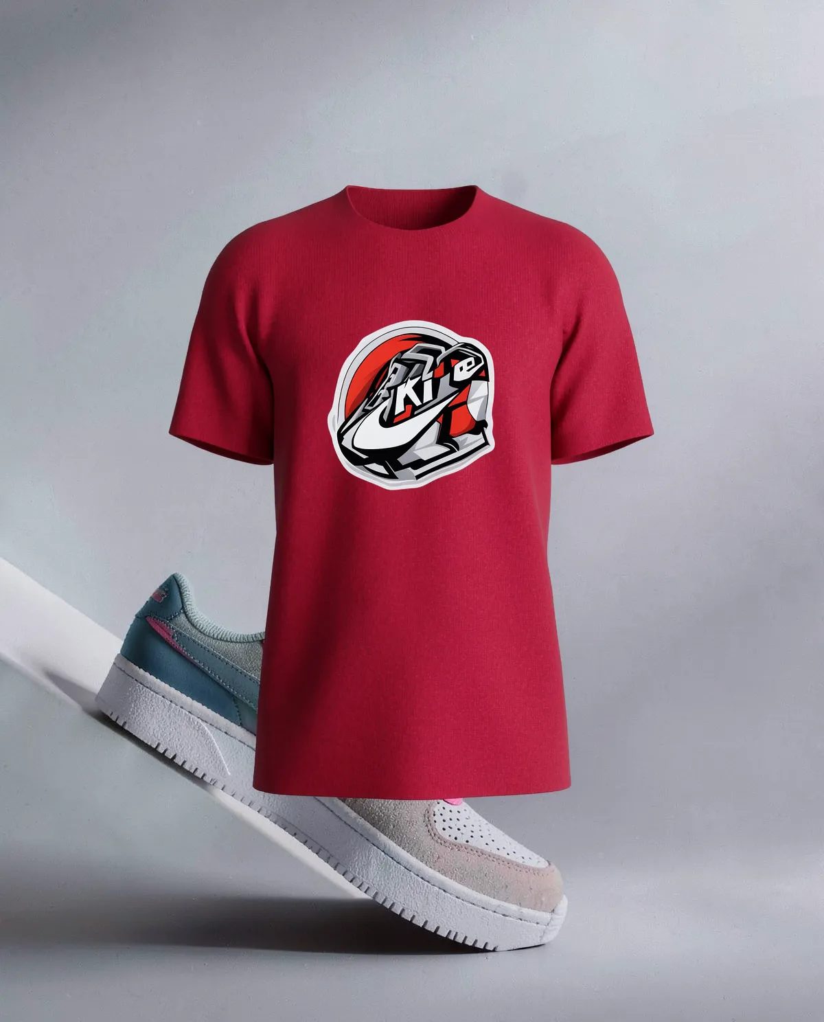 Vibrant Red T-Shirt – Classic Crew Neck 59