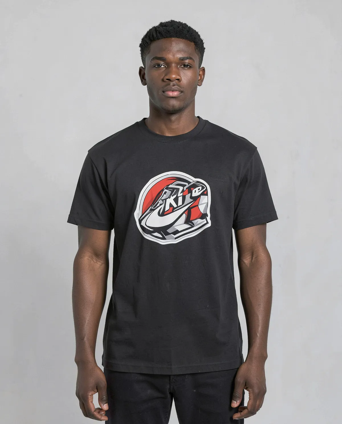 Black Organic Cotton Crew Neck T-Shirt