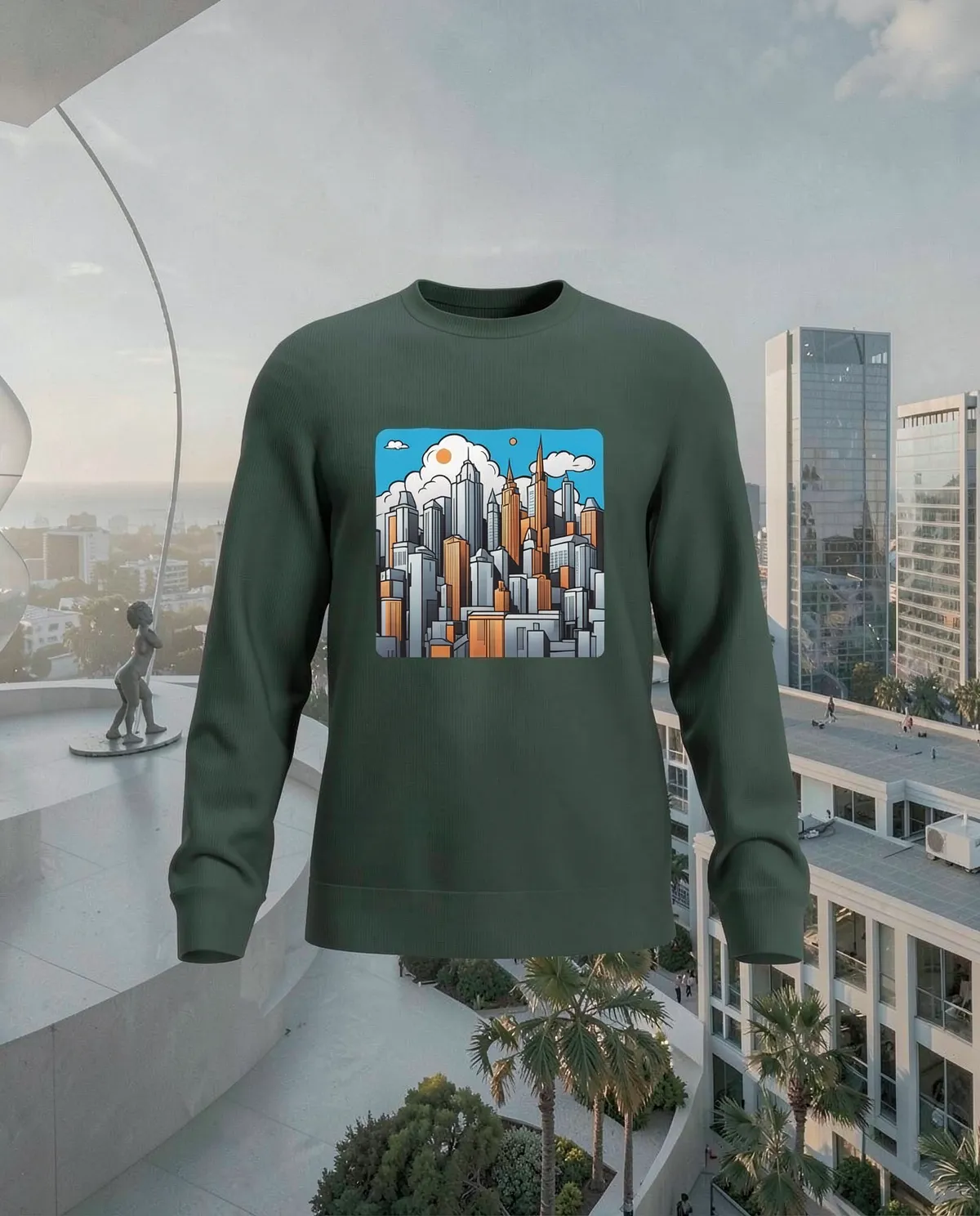 Green Unisex Sweatshirt – Soft Organic Cotton Comfort 59