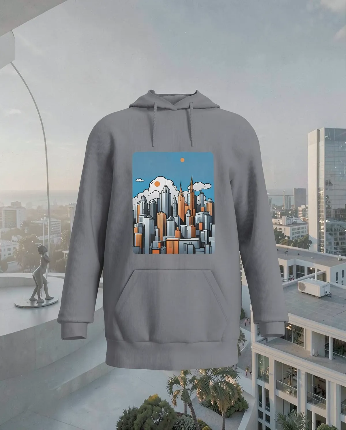 Grey Unisex Organic Cotton Sweatshirt – Soft, Eco‑Sustainable Comfort 59