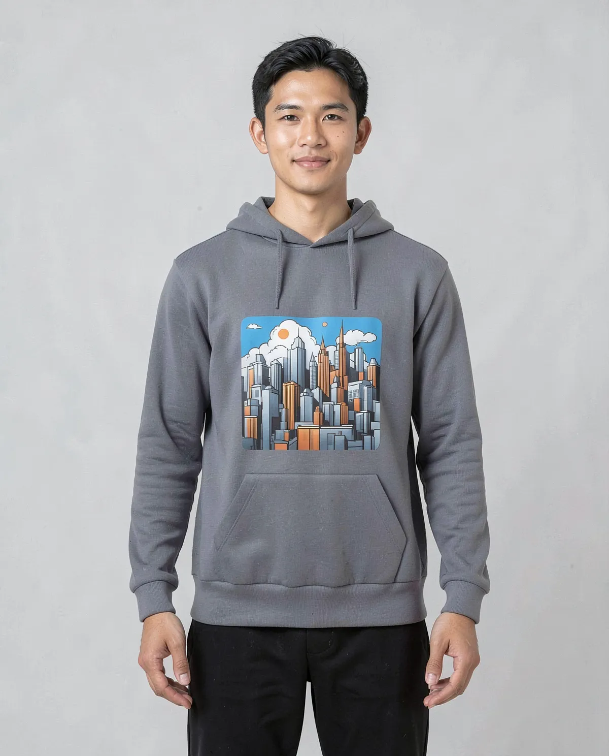 Grey Unisex Organic Cotton Sweatshirt – Soft, Eco‑Sustainable Comfort 0