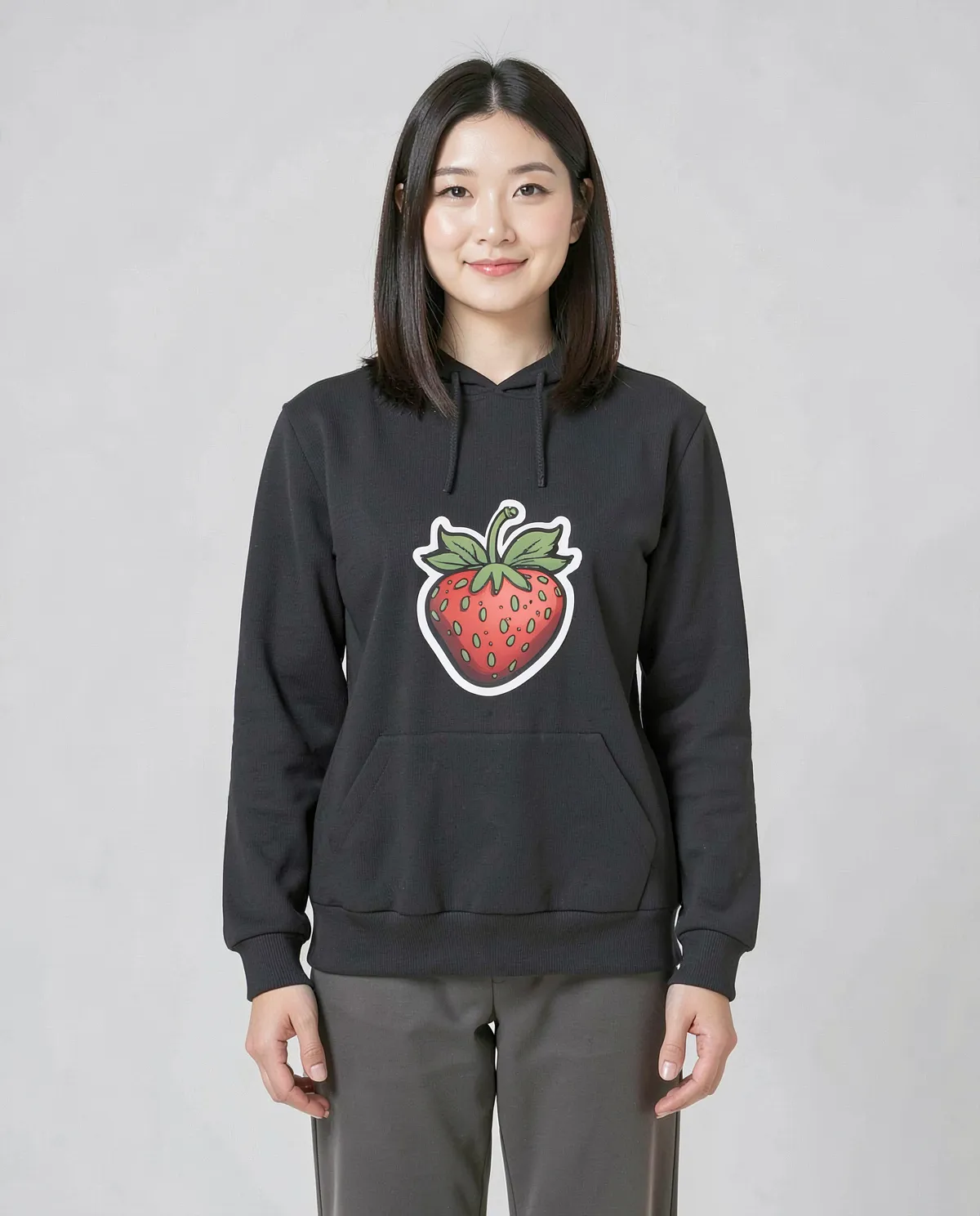Black Unisex Sweatshirt - Print-Ready 100% Cotton Comfort 0