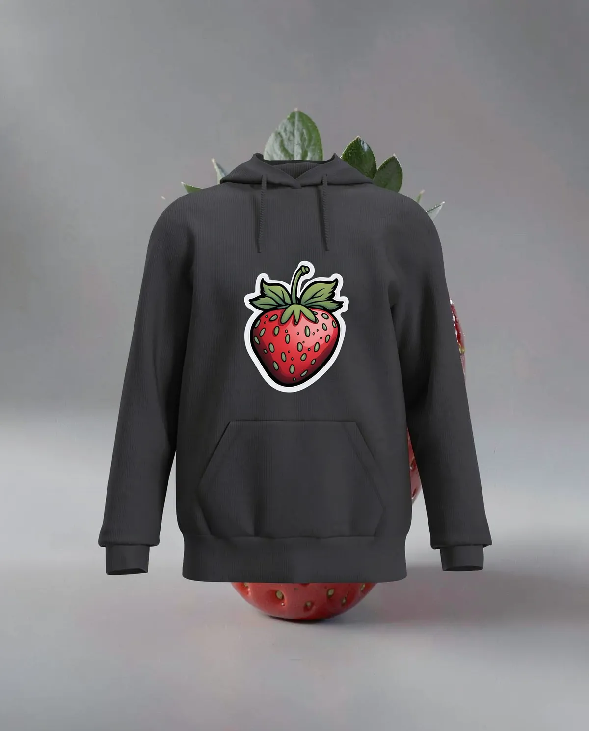 Black Unisex Sweatshirt - Print-Ready 100% Cotton Comfort 59