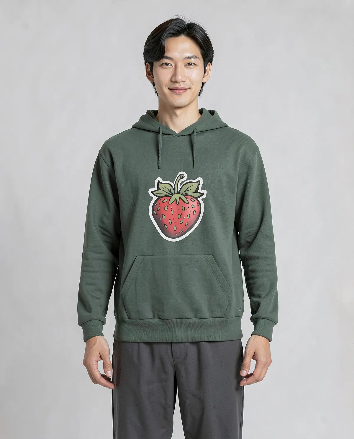 Green Unisex Sweatshirt – Classic Crew Neck, 100% Organic Cotton 0