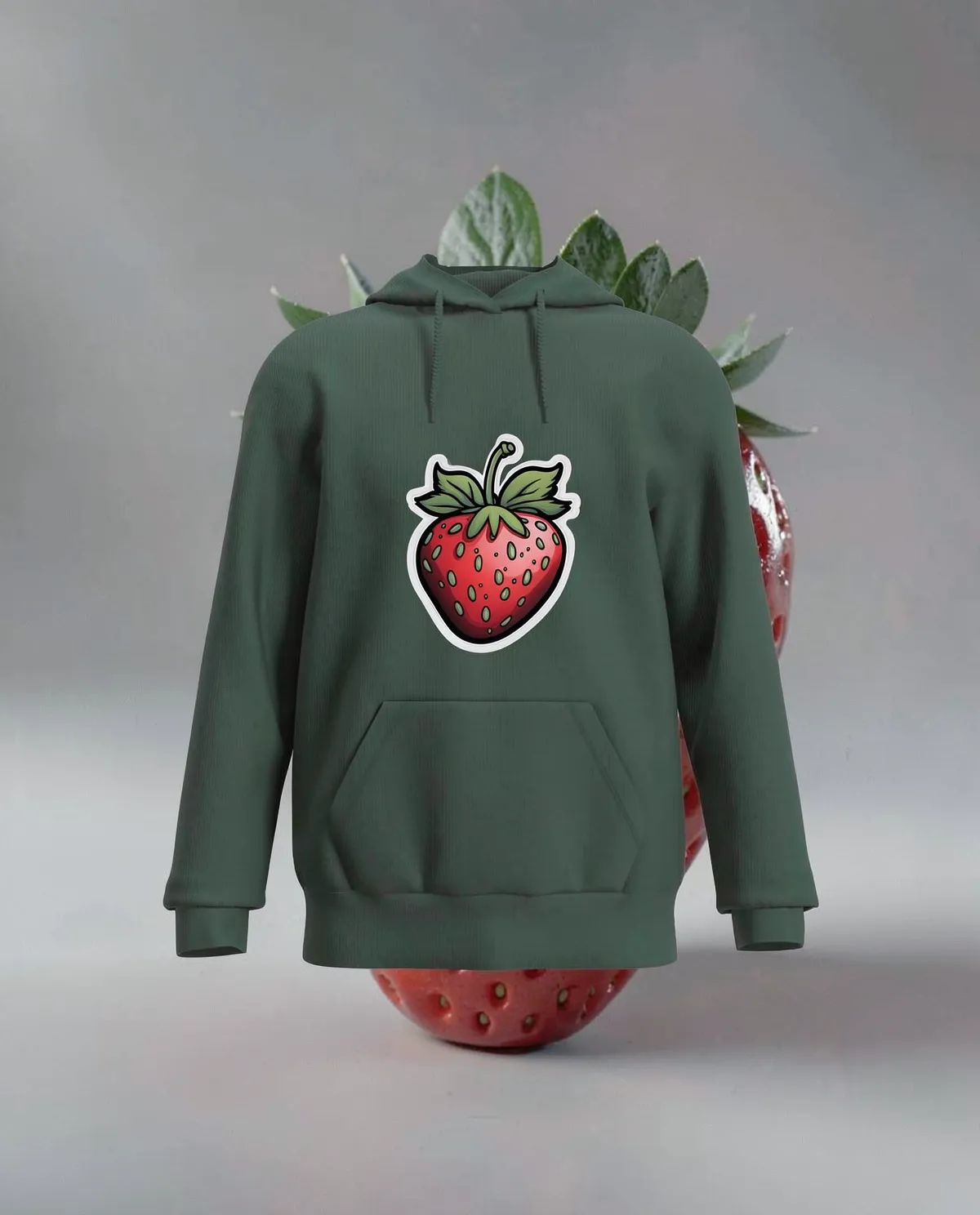 Green Unisex Sweatshirt – Classic Crew Neck, 100% Organic Cotton 59