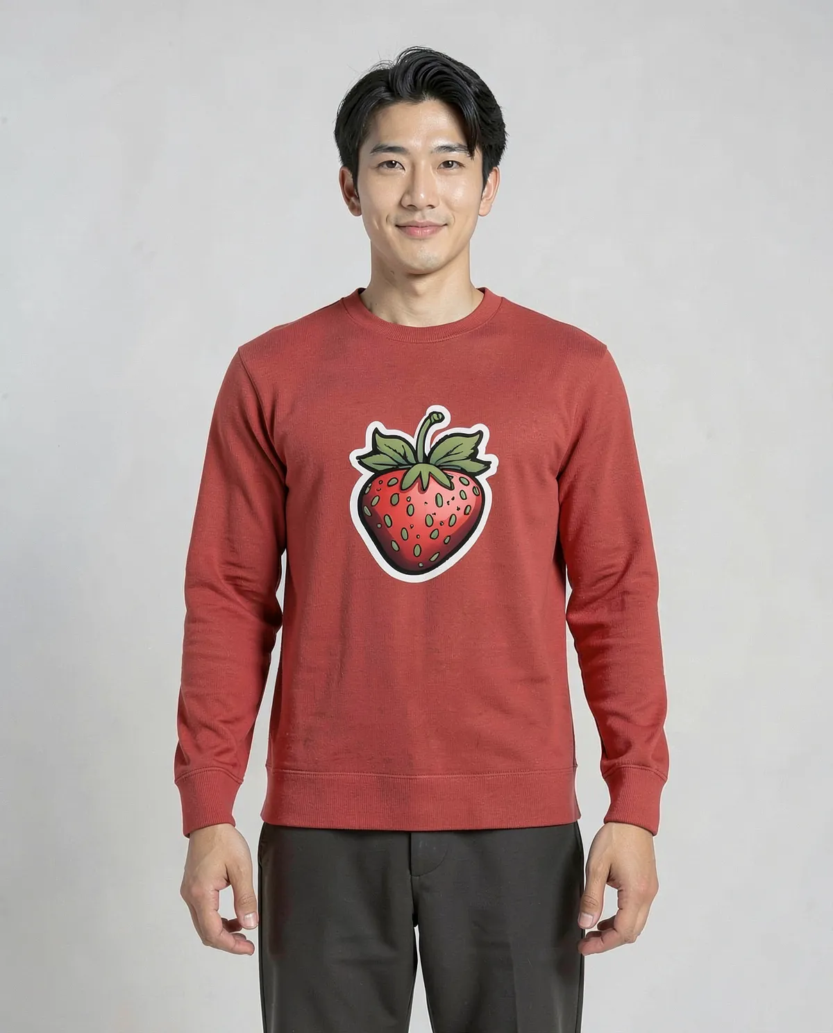 Red Unisex Sweatshirt – 100% Cotton Comfort & Style