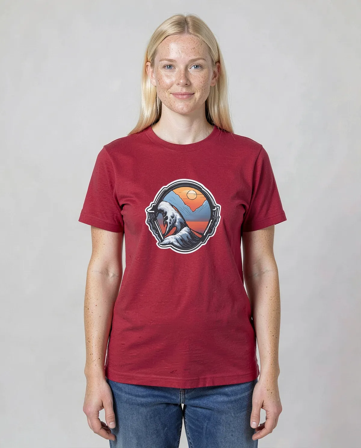 Red T-Shirt – Classic Crew Neck, Modern Fit 0