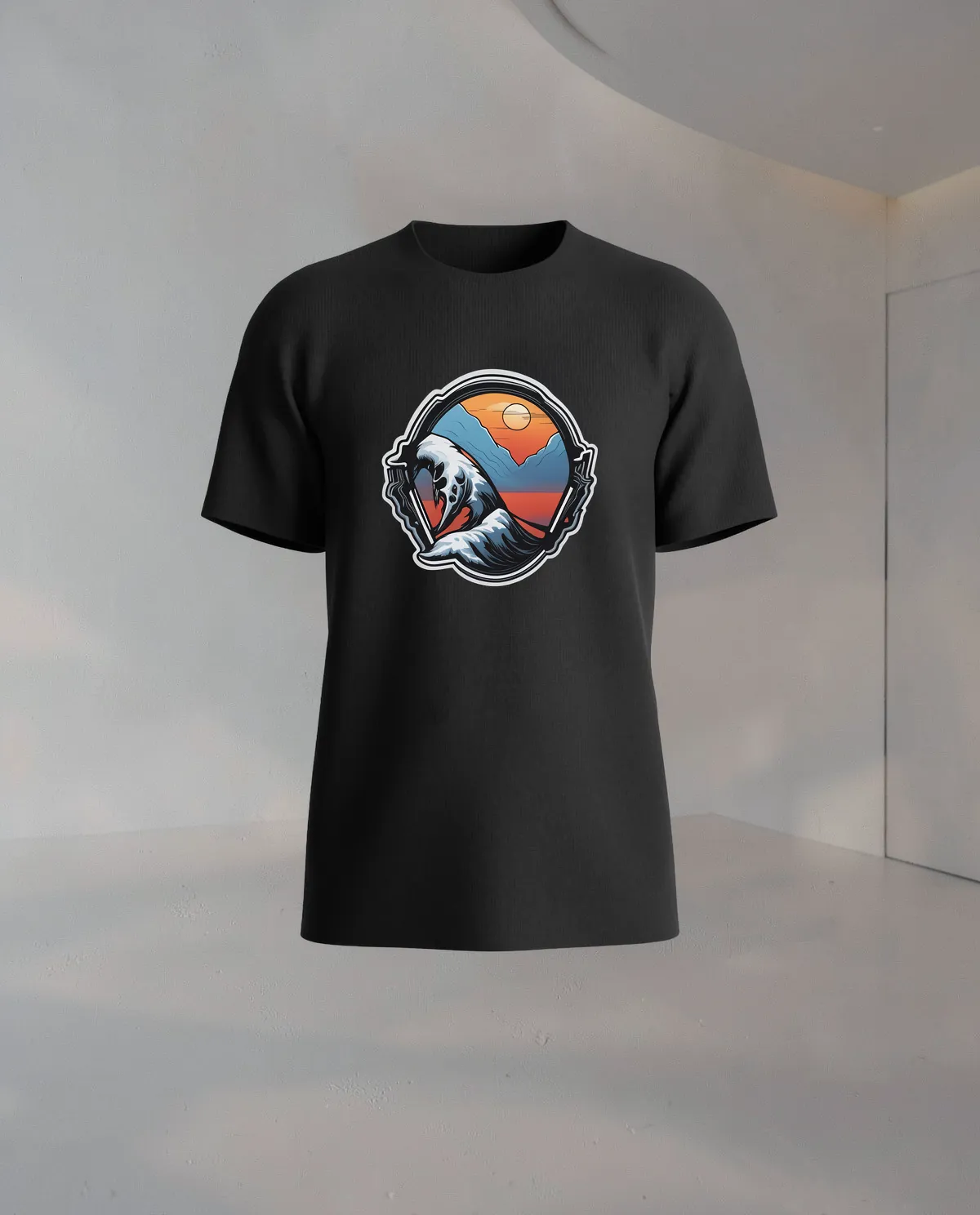 Black Unisex Organic Cotton T-Shirt – Modern Fit 59