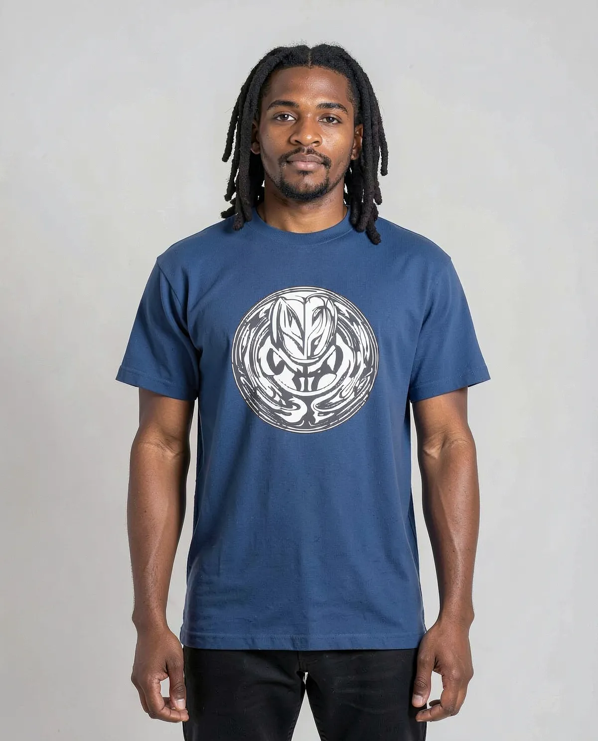 Blue Organic Cotton T‑Shirt with Modern Fit 0