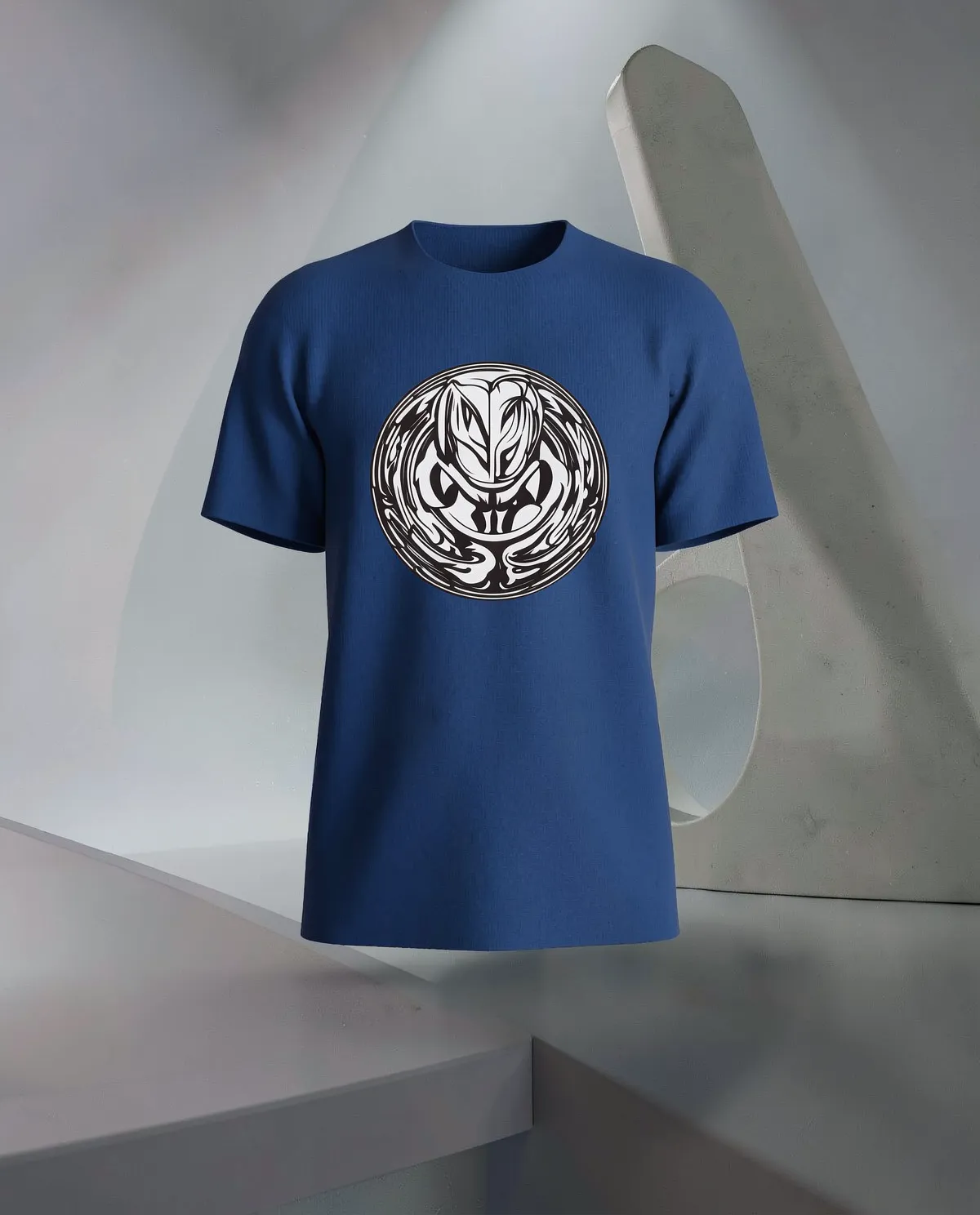Blue Organic Cotton T‑Shirt with Modern Fit 59