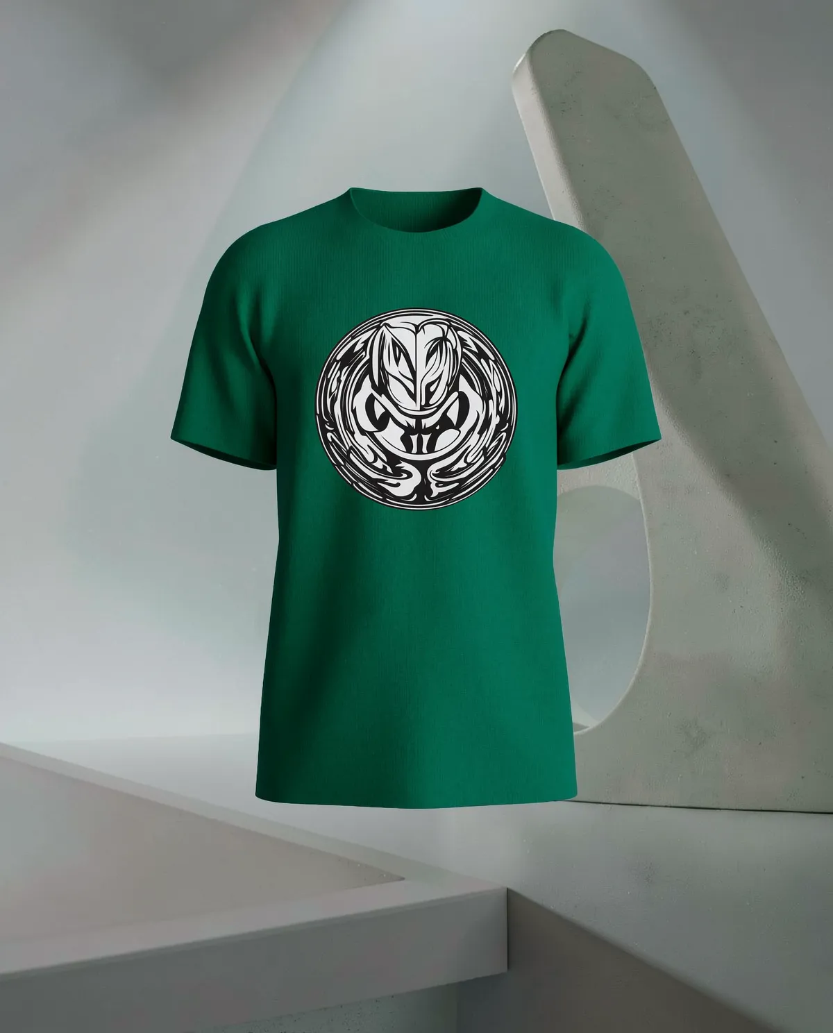 Green Organic Cotton T-Shirt with Clean Minimalist Design 59