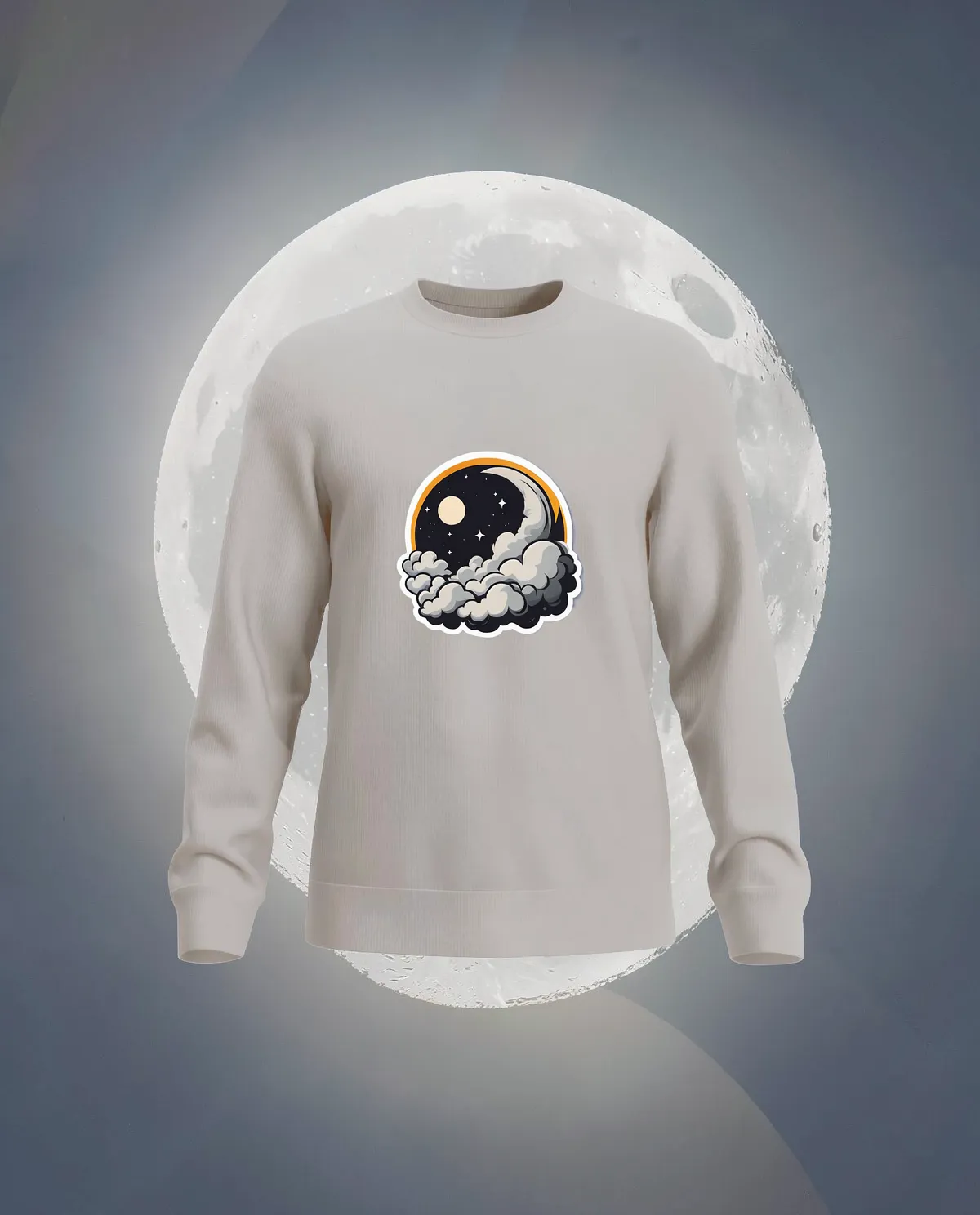 Cream Premium Brushed Organic Cotton Sweatshirt 59