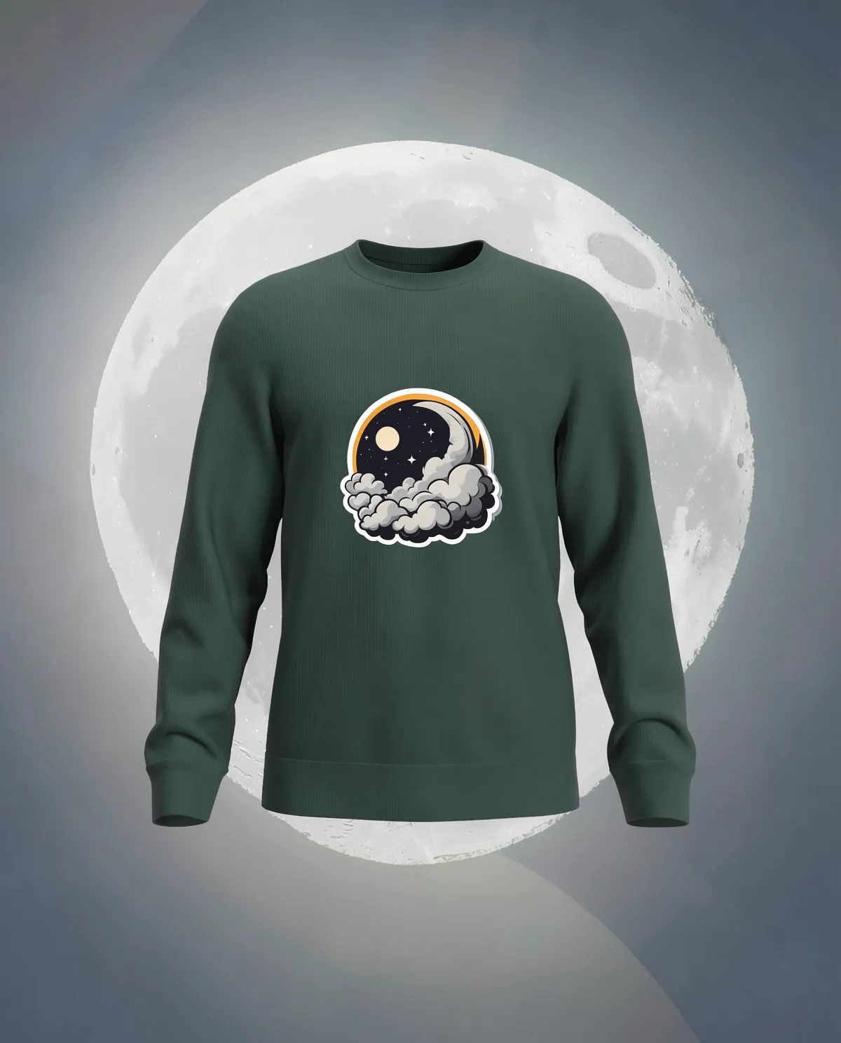 Unisex Green Organic Cotton Sweatshirt – Print-Ready and Comfortable 59