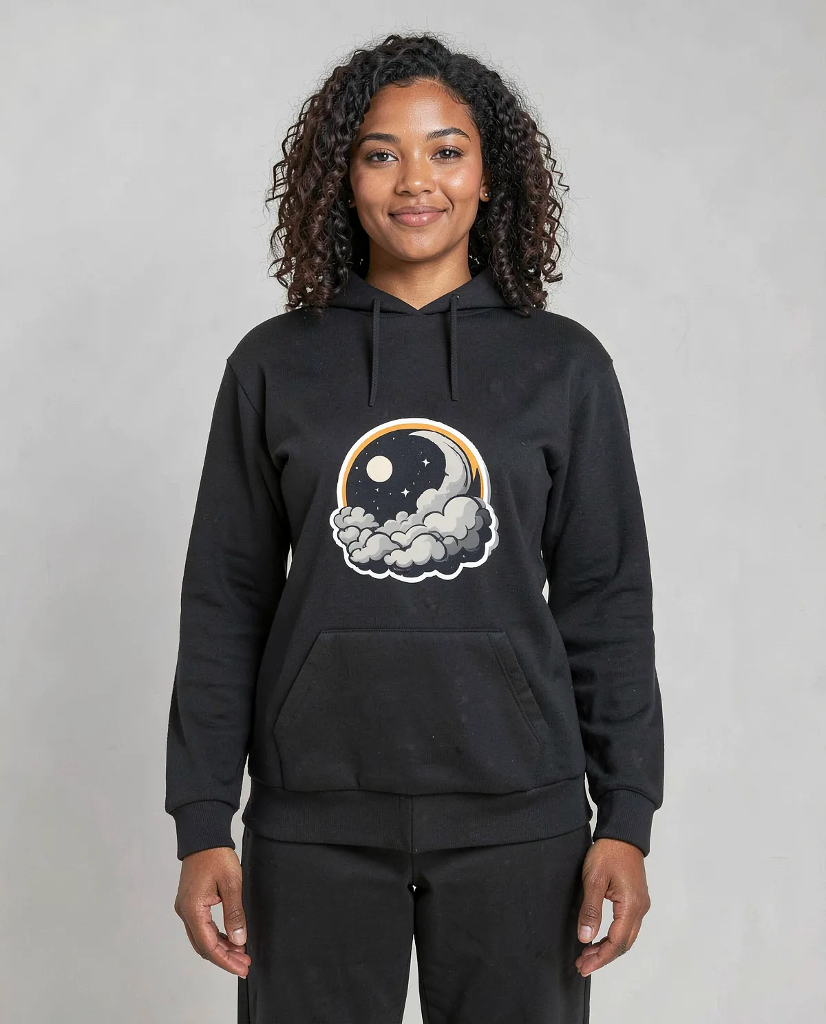 Black Unisex Sweatshirt – 100% Organic Cotton Comfort 0