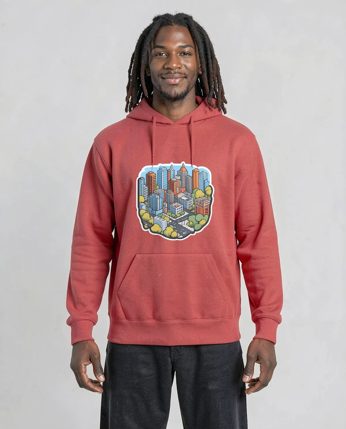 Red Unisex Cotton Sweatshirt – Soft Comfort & Eco‑Friendly 0