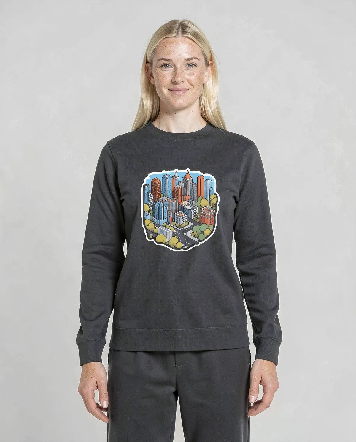 Black Unisex Sweatshirt – Premium Cotton, Print‑Ready Comfort 0