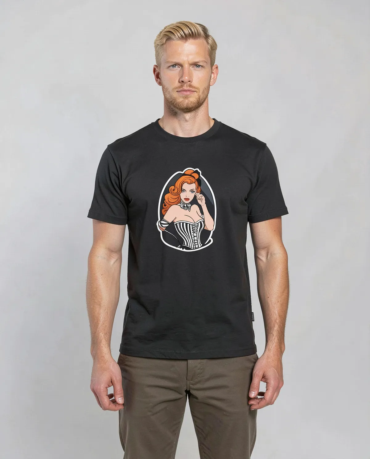 Black Organic Cotton T-Shirt Modern Fit Eco Sustainable Comfort 0